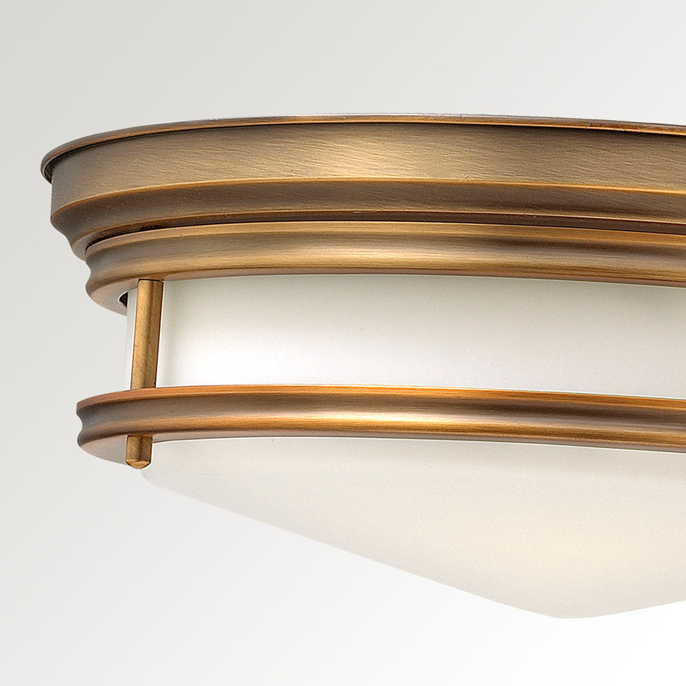 Hadley 3-Light Flush Mount Ceiling Light (Brushed Bronze Finish)
