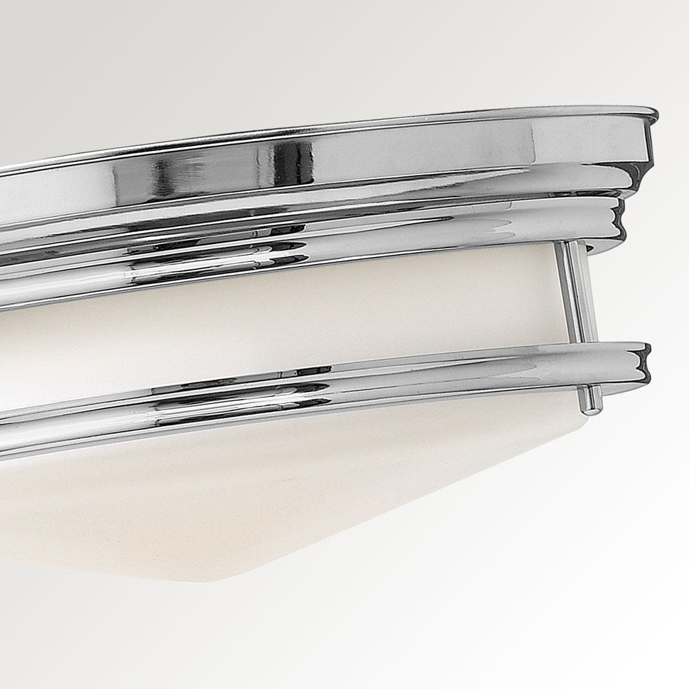 Hadley 3-Light Flush Mount Ceiling Light (Chrome Finish)