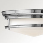 Hadley 3-Light Flush Mount Ceiling Light (Chrome Finish)