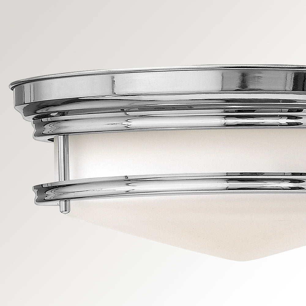 Hadley 3-Light Flush Mount Ceiling Light (Chrome Finish)