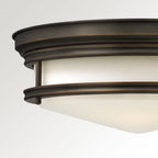 Hadley 3-Light Flush Mount Ceiling Light (Oil Rubbed Bronze Finish)