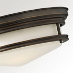 Hadley 3-Light Flush Mount Ceiling Light (Oil Rubbed Bronze Finish)