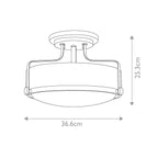 Harper 3 Light Small Semi-Flush 1