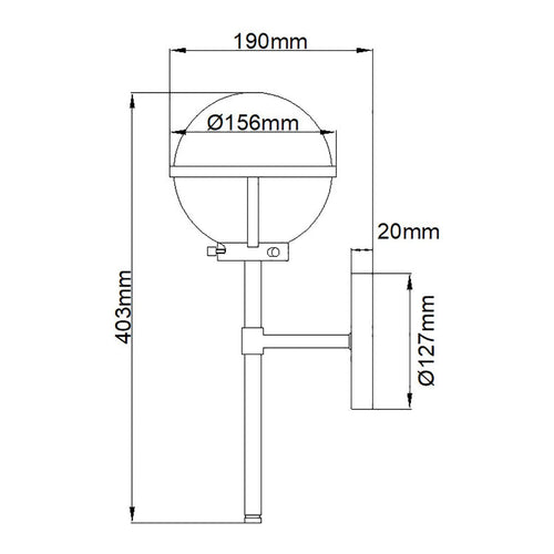 Hollis 1 Light Wall Light