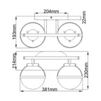 Hollis 2 Light Wall Light 5