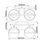 Hollis 2 Light Wall Light 7