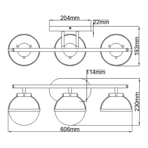 Hollis 3 Light Wall Light 9