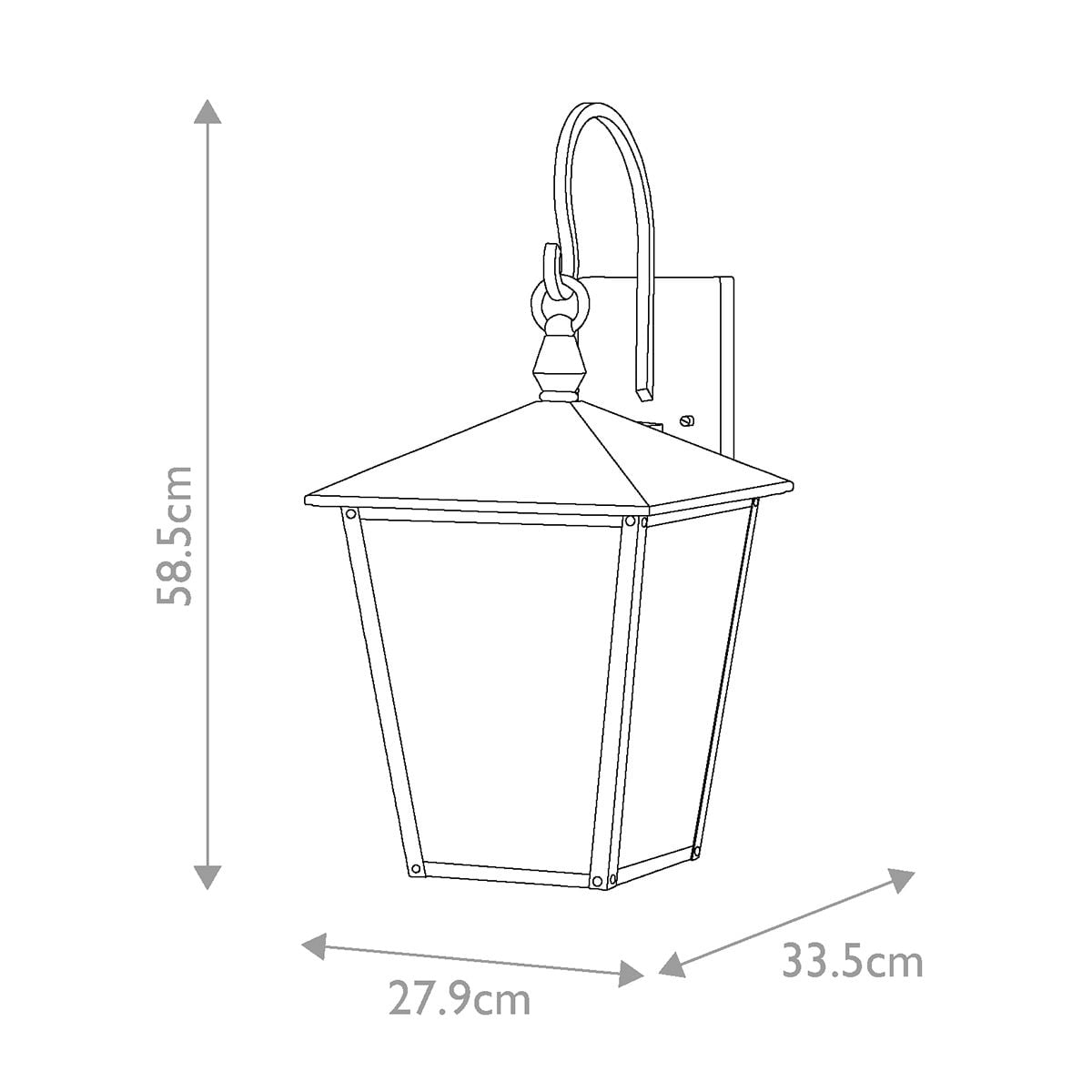 Huntersfield 3 Light Large Wall Lantern