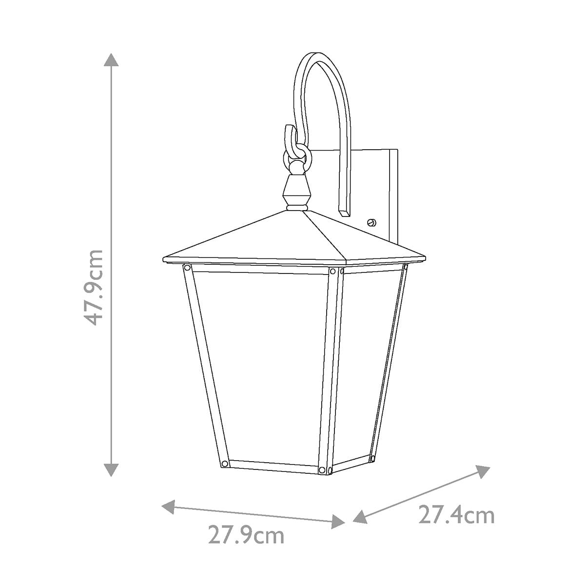 Huntersfield 2 Light Medium Wall Lantern