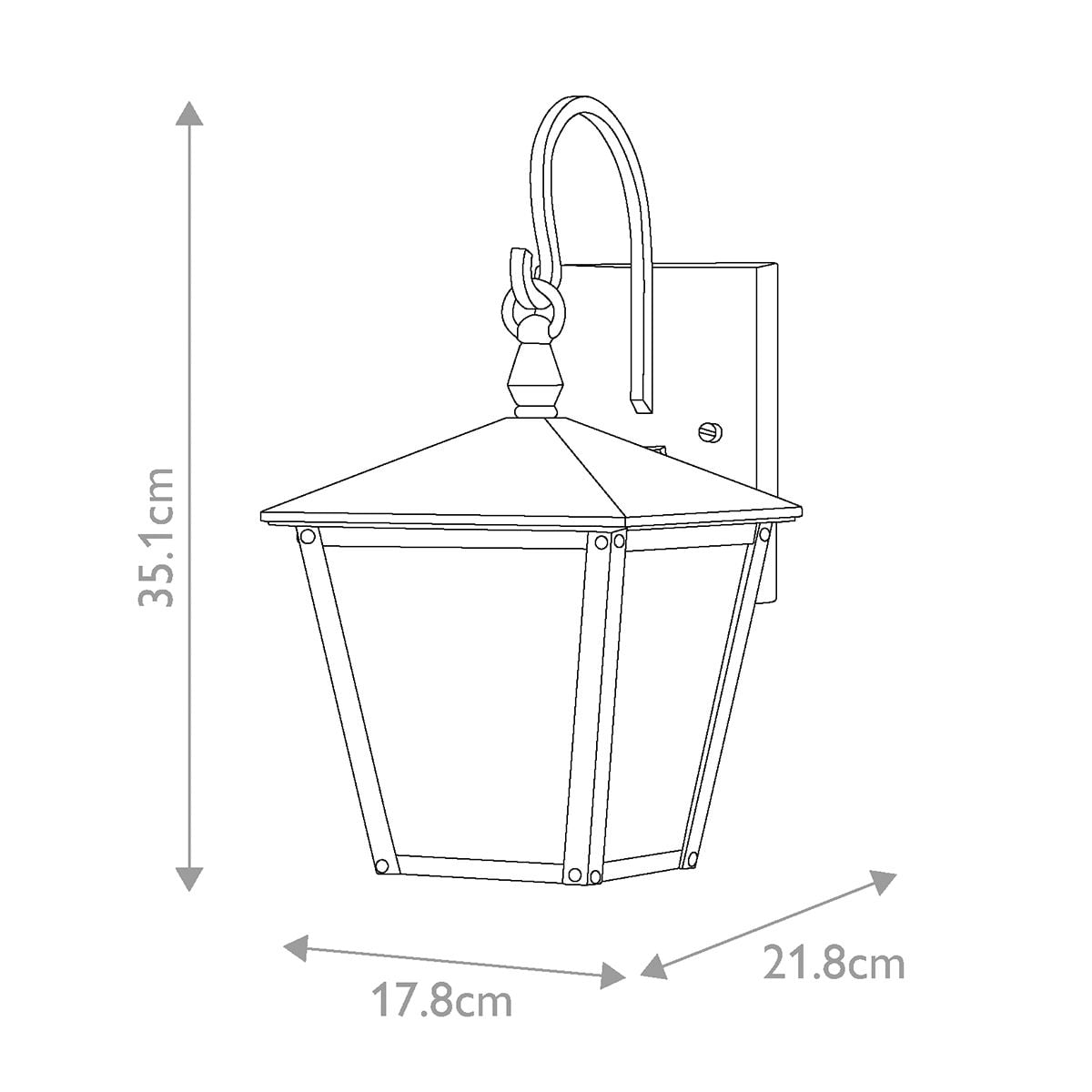 Huntersfield 1 Light Small Wall Lantern