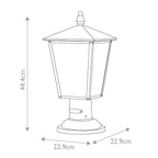 Huntersfield 2 Light Medium Pedestal Lantern