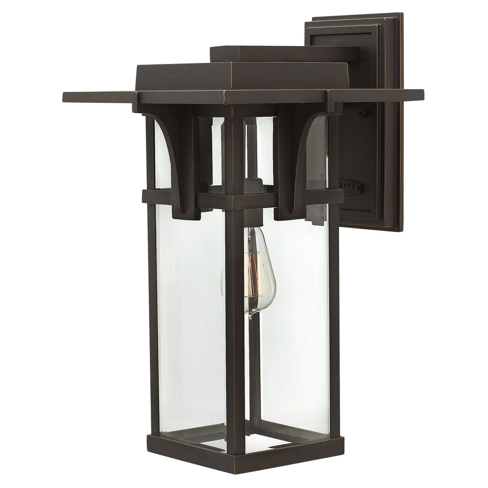 Manhattan Large Outdoor Wall Lantern (Oil Rubbed Bronze)