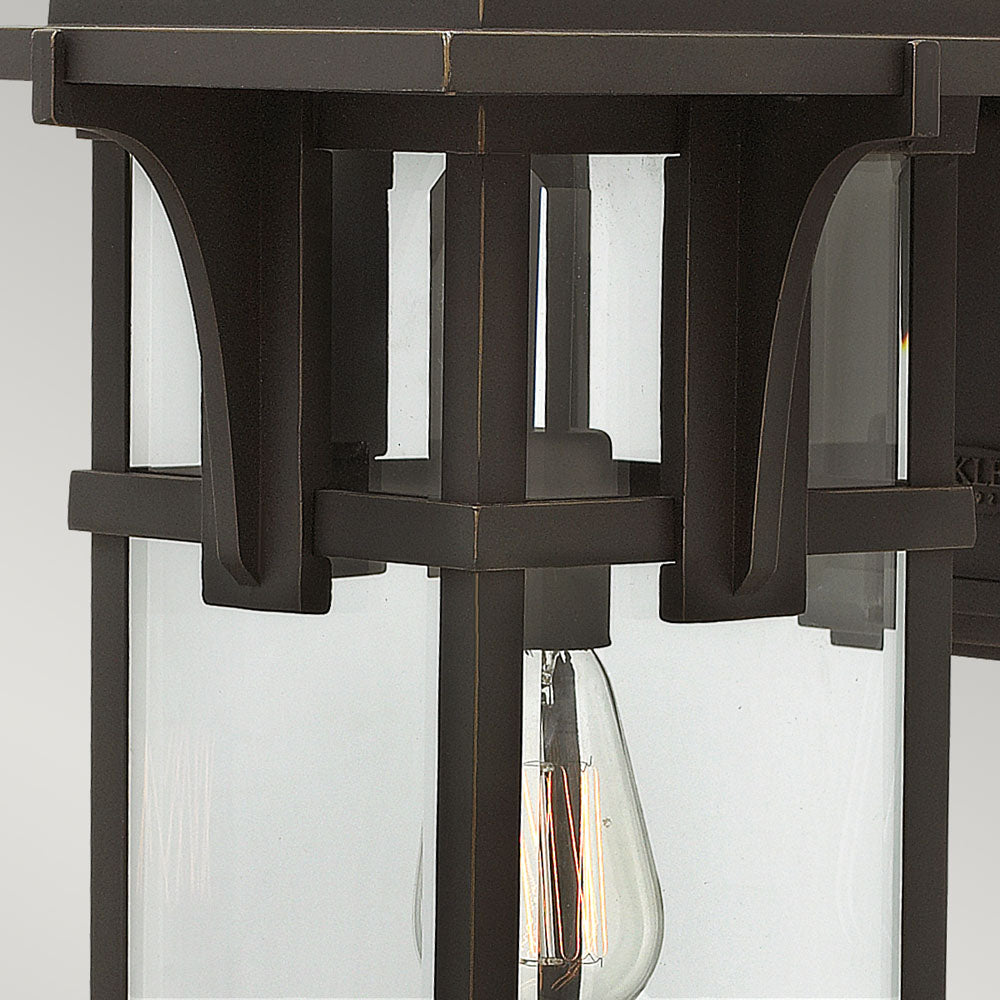 Manhattan Large Outdoor Wall Lantern (Oil Rubbed Bronze)