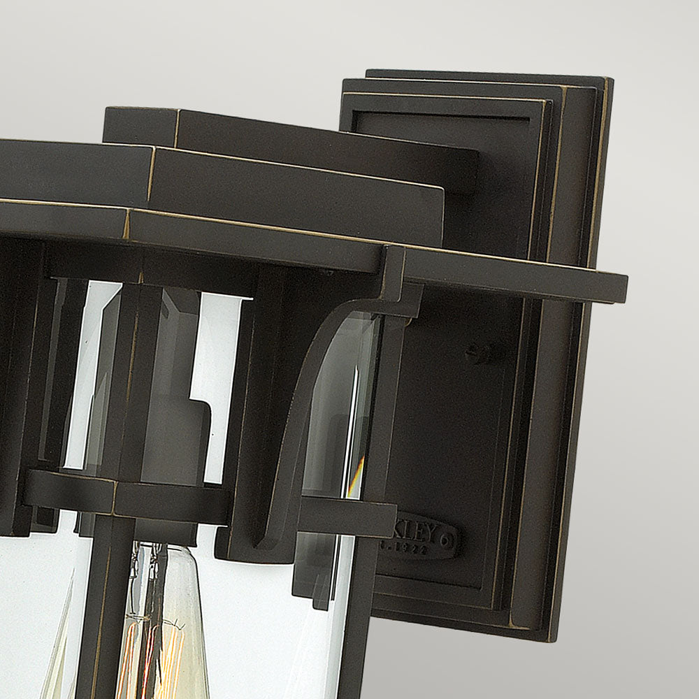 Manhattan Medium Outdoor Wall Lantern (Oil Rubbed Bronze)