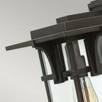 Manhattan Medium Outdoor Wall Lantern (Oil Rubbed Bronze)