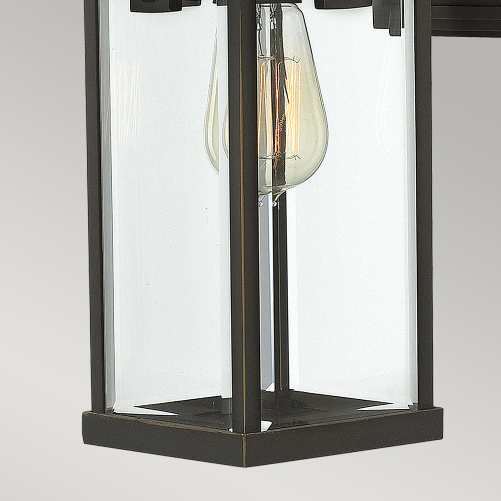 Manhattan Medium Outdoor Wall Lantern (Oil Rubbed Bronze)
