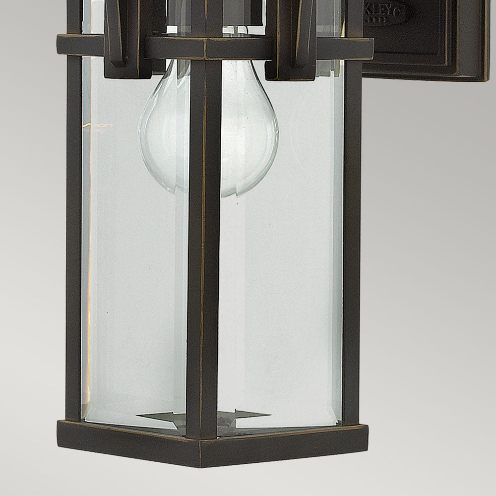 Manhattan Small Outdoor Wall Lantern (Oil Rubbed Bronze)