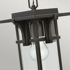 Manhattan 1-Light Hanging Lantern (Oil Rubbed Bronze)
