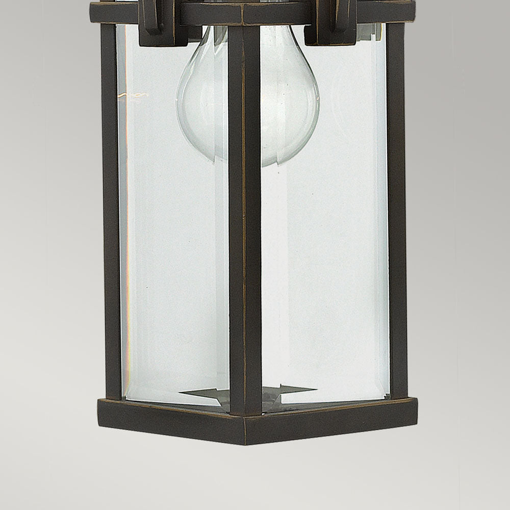 Manhattan 1-Light Hanging Lantern (Oil Rubbed Bronze)