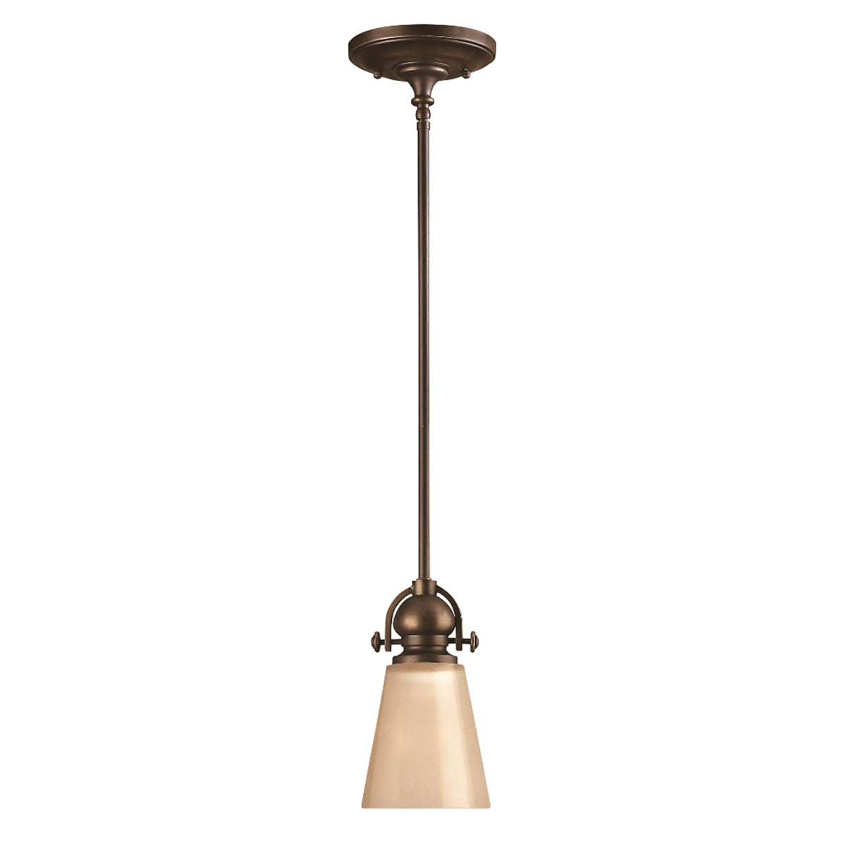 Mayflower 1-Light Mini Pendant Light (Olde Bronze Finish)