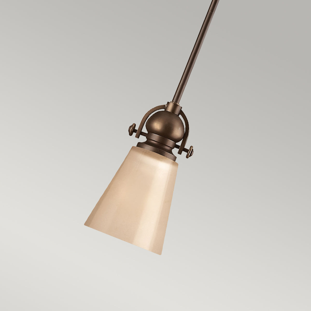 Mayflower 1-Light Mini Pendant Light (Olde Bronze Finish)