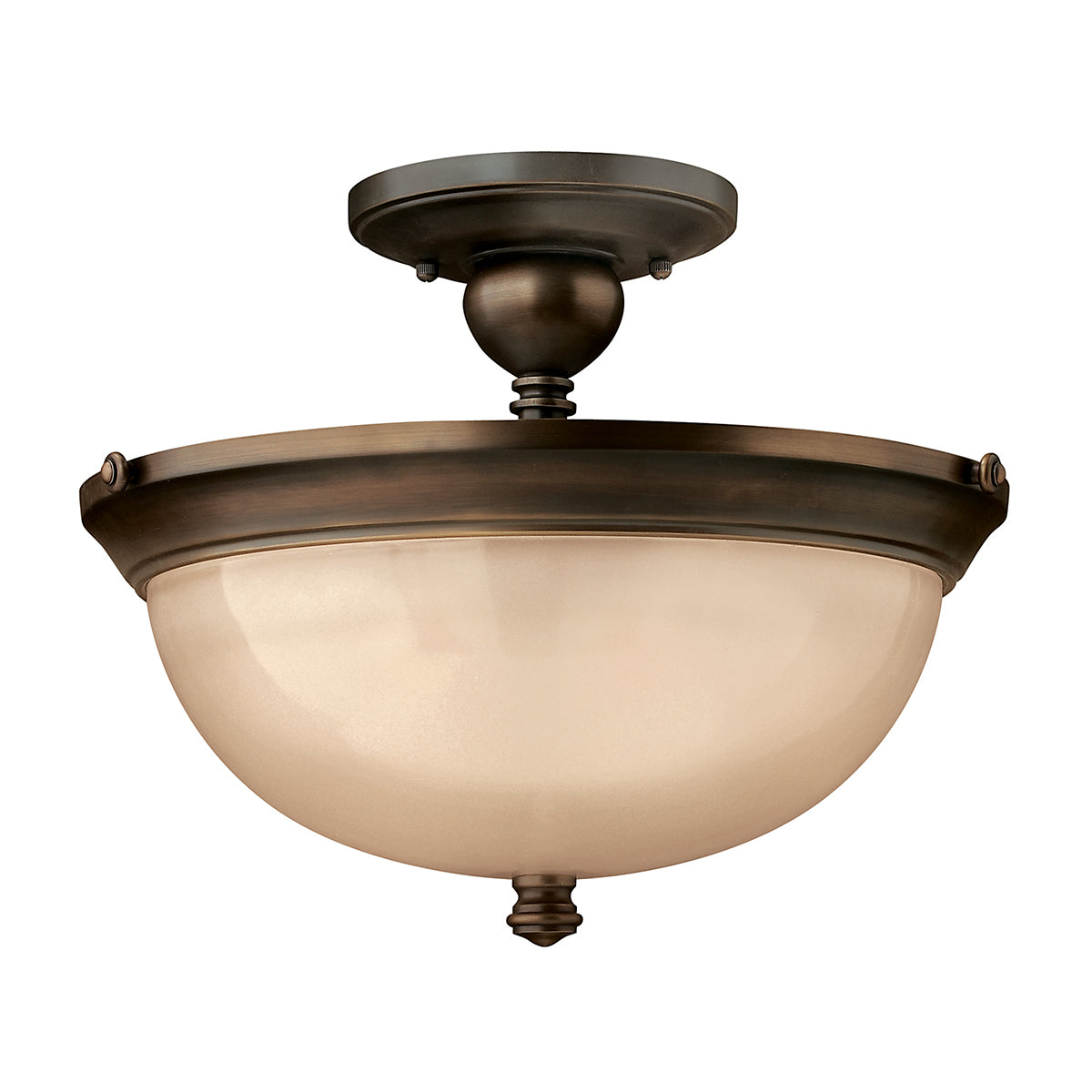 Mayflower 3-Light Semi-Flush Mount (Olde Bronze Finish)