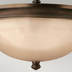 Mayflower 3-Light Semi-Flush Mount (Olde Bronze Finish)