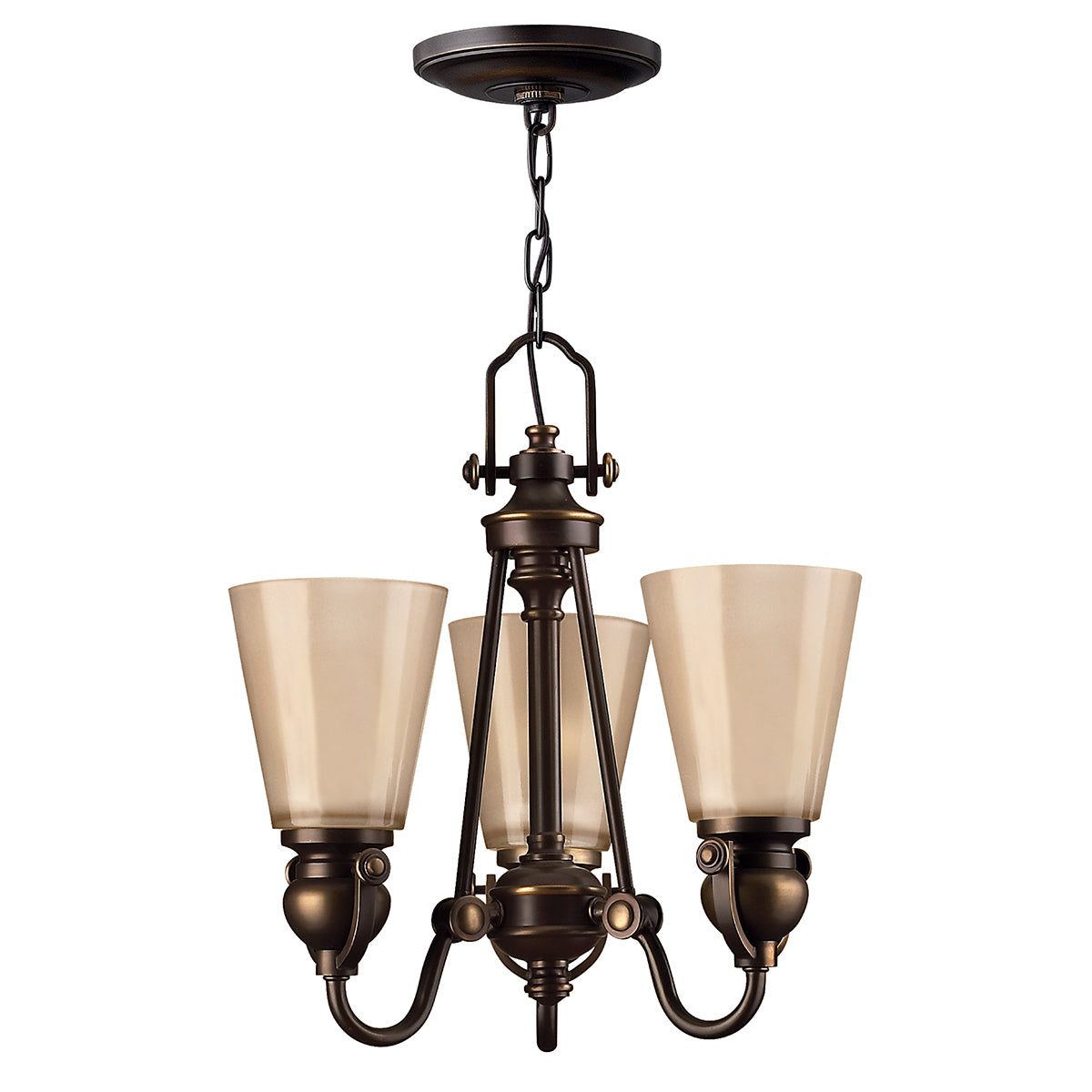 Mayflower 3-Light Chandelier (Olde Bronze Finish)
