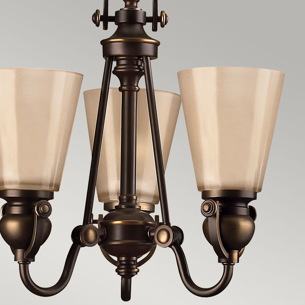 Mayflower 3-Light Chandelier (Olde Bronze Finish)