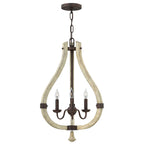 Middlefield 3-Light Chandelier (Rustic Chic Design)