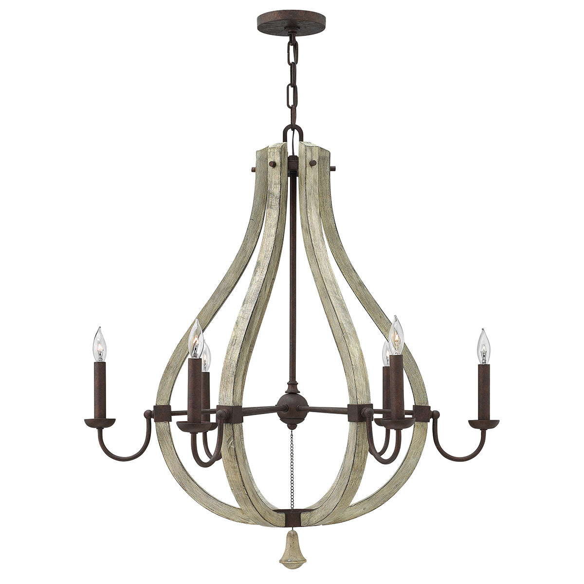 Middlefield 6-Light Chandelier (Rustic Chic Design)