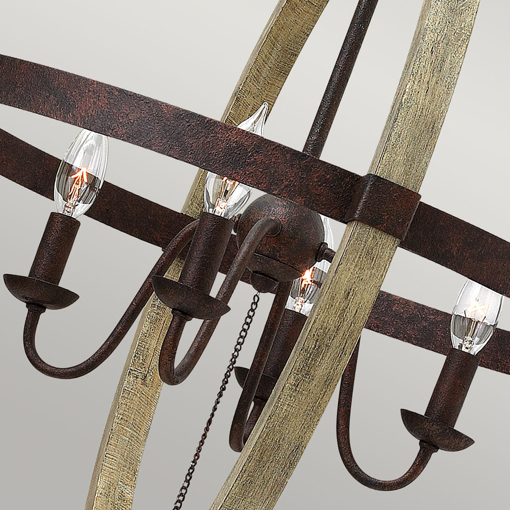 Middlefield 4-Light Chandelier (Rustic Chic Design)
