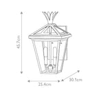 Palma 2lt Medium Wall Lantern 1