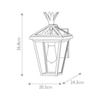 Palma 1lt Small Wall Lantern 1