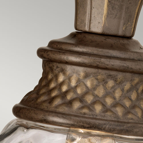 Plantation 1-Light Bathroom Wall Sconce (Pearl Bronze)