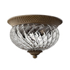 Plantation 2-Light Small Flush Mount (Pearl Bronze Finish)