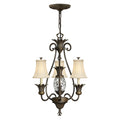 Plantation 3-Light Chandelier (Pearl Bronze Finish)