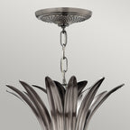 Plantation 4-Light Pendant Light (Polished Antique Nickel Finish)