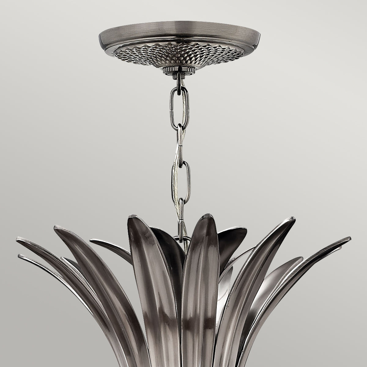 Plantation 4-Light Pendant Light (Polished Antique Nickel Finish)