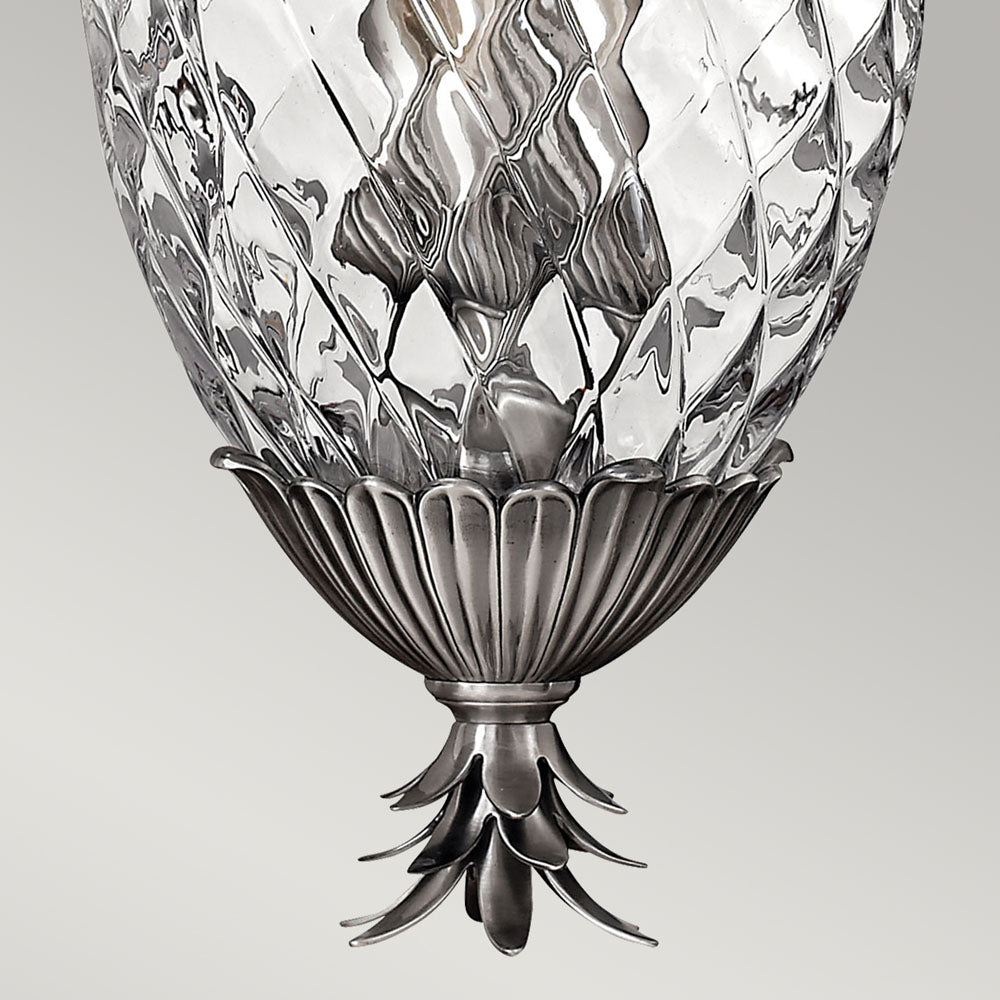 Plantation 4-Light Pendant Light (Polished Antique Nickel Finish)
