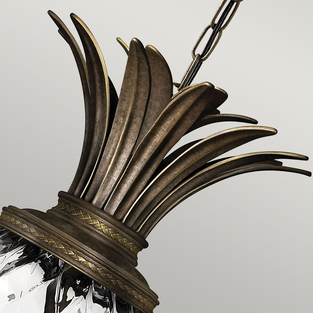 Plantation 4-Light Pendant Light (Pearl Bronze Finish)