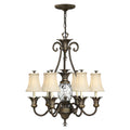 Plantation 7-Light Chandelier (Pearl Bronze Finish)
