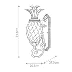 Plantation 1lt Medium Wall Lantern 1