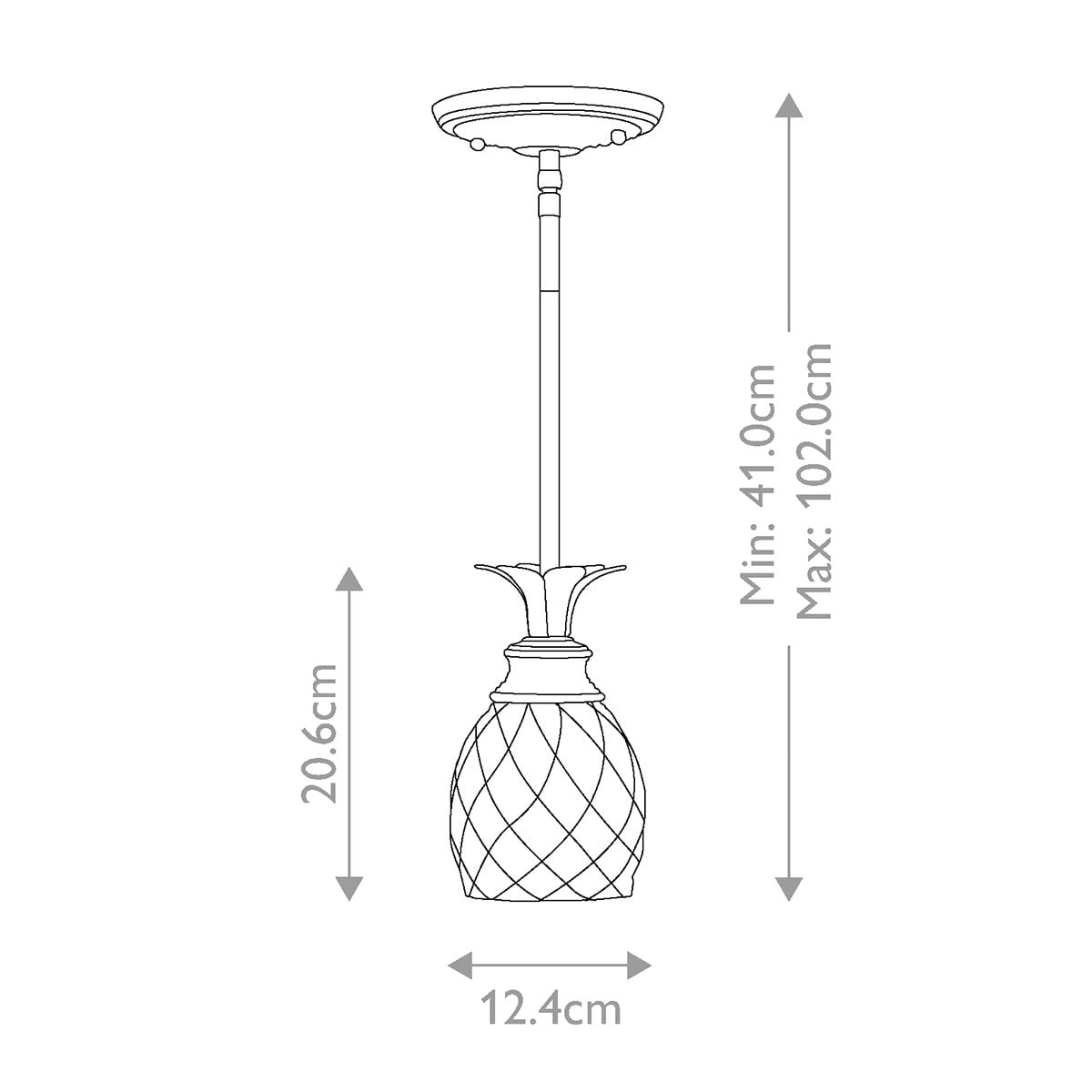 Plantation 1 Light Pendant