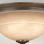 Plymouth 3-Light Flush Mount (Old Bronze Finish)