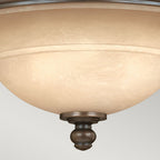 Plymouth 3-Light Flush Mount (Old Bronze Finish)