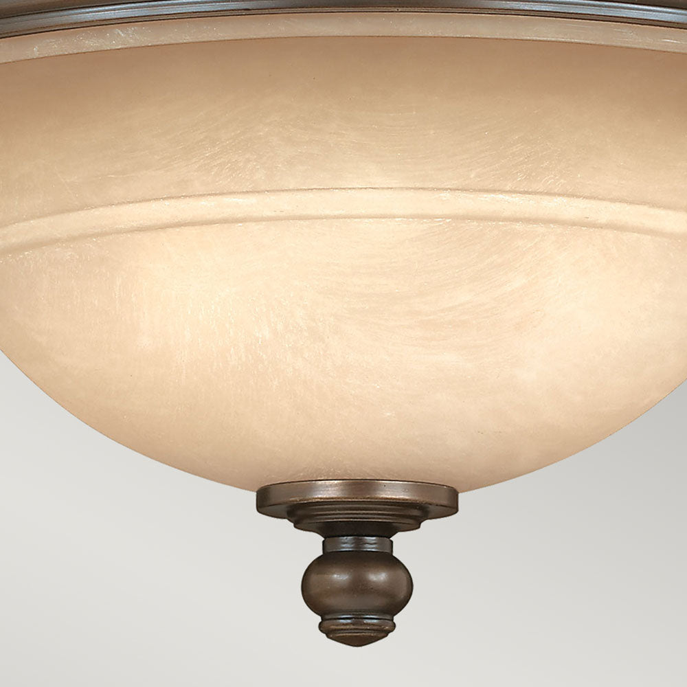Plymouth 3-Light Flush Mount (Old Bronze Finish)