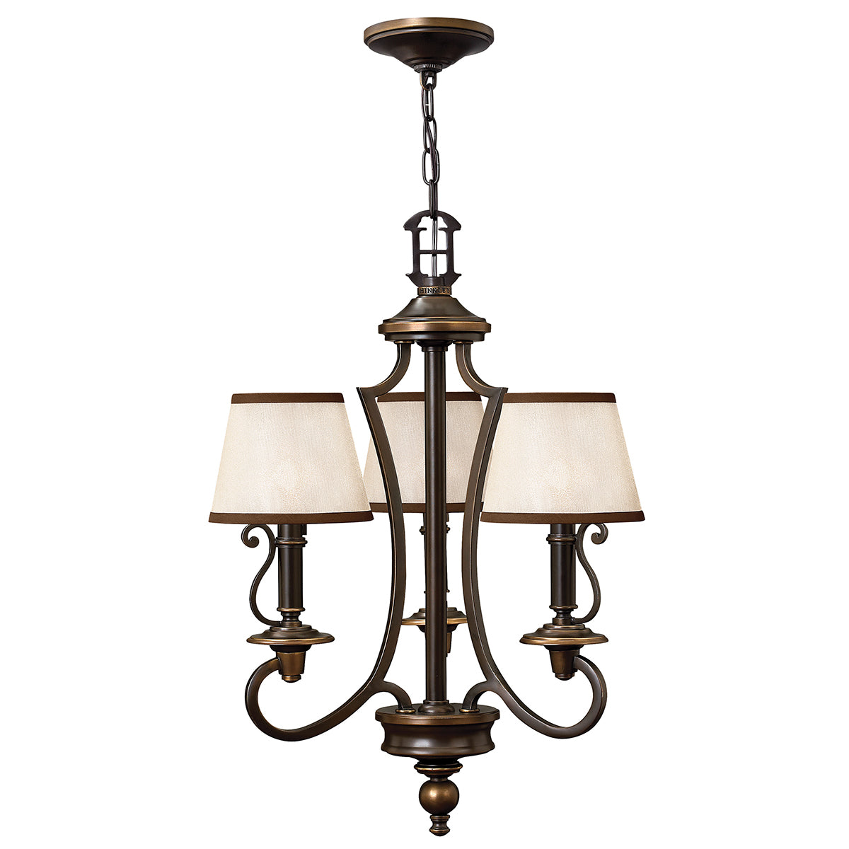 Plymouth 3-Light Chandelier (Old Bronze Finish)
