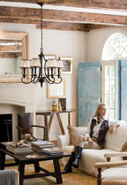 Plymouth 6-Light Chandelier (Old Bronze Finish)