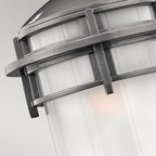 Reef Small 1-Light Hanging Lantern (Hematite Finish)